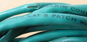 A well used Cat 5 Ethernet
